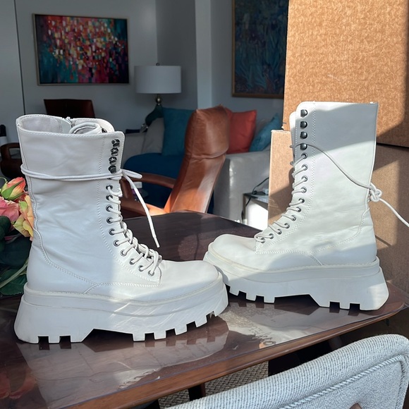 Pull & Bear platform combat boots - Picture 3 of 5